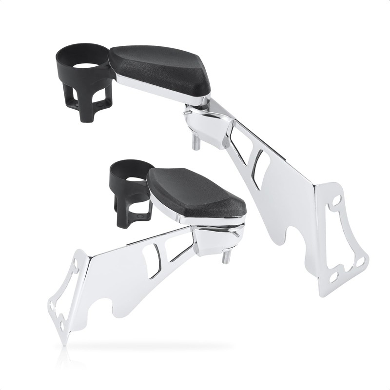 Kiawnia Rear Passenger Armrests with Adjustable Cup Holders for 1997-2013