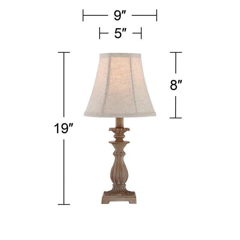 Regency Hill Cali Traditional Vintage Accent Table Lamps 19" High