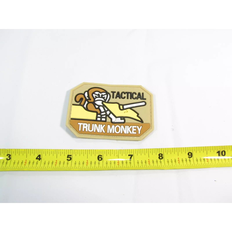 PVC Rubber Morale Patch Tactical Trunk Monkey Tail Gunner US
