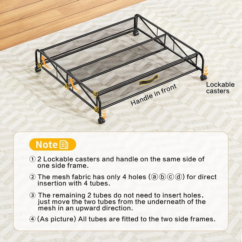 Under Bed Shoe Storage Organizer,1 Pack Shoe storage with Wheels