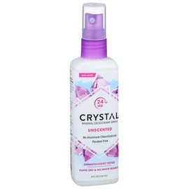 Crystal Deodorant  Mineral Deodorant Spray Unscented 1 Each 4 Oz