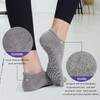 BOYLISH Women’s Non-Slip Yoga Socks with Grips, 4 Pairs Pilates