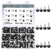 Fomiata 235 Pieces 12 Sizes Knurled Screws Set, M4 M5