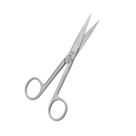 Dressing Scissors 14cm, Straight & Curved, Shears, Nursing, Home,Office, Veterinary, Surgical Dental Use (Sharp/Sharp, 14cm Str)