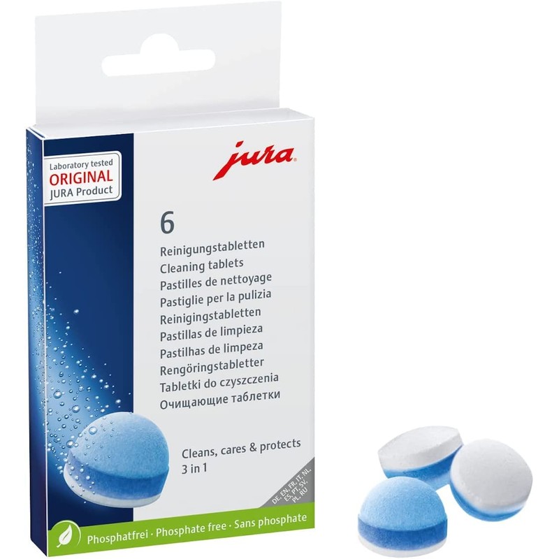 Jura Claris Smart+ Water Filters + Jura 3-Phase 6 Cleaning