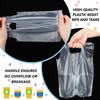 Tinlade 500 Pcs Clear Handle Drinking Poly Bags Bulk 2