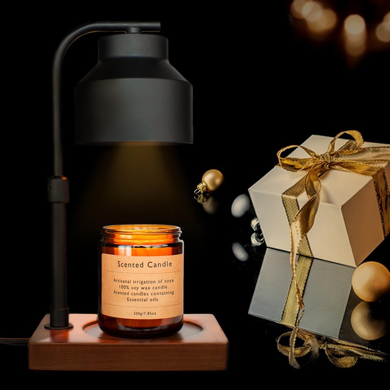 JAMZEL Candle Warmer Lamp with Timer,Dimmable Electric Candle Lamps Warmer,Home