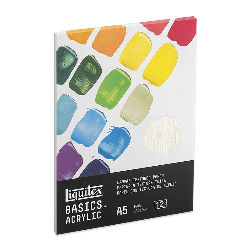 Liquitex Basics Blocco Carta Finitura Tela 300 g - A5