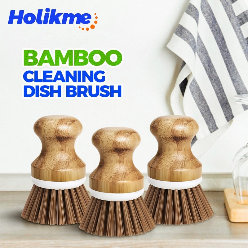 Holikme Kitchen Brush, Vegetable Brush, Mushroom and Vegetable Cleaning Brush