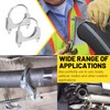 Mardatt 2 pieces 2-1/2 inch (63 mm) exhaust U clamp,