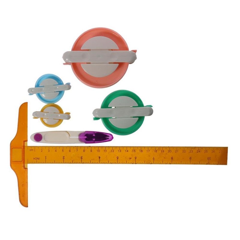 4 Size Pom Pom Maker Fluff Ball Needle Craft DIY