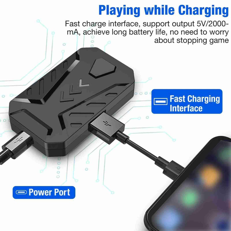 Gaming Keyboard Mouse Converter Adapter Mobile Game Accessory for Android