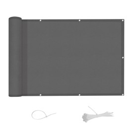 AXT SHADE Balcony Privacy Screen, Balcony Cover, Balcony Cover, Balcony Pen, Opaque, 75 x 500 cm, 100% Polyester, UV Protection and Weatherproof, for Balcony Railing, Garden, Anthracite