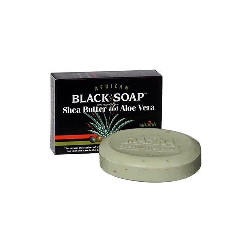 African Black Soap With Shea Butter & Aloe Vera by