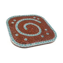 DIY Mosaic Coasters kit, 2 Pieces tourquoise Blue