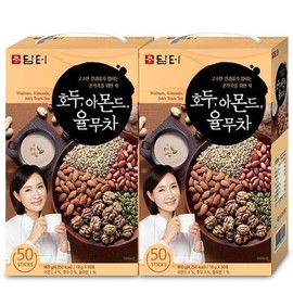 Damteo Walnut Almond Coix Tea Ssanghwacha 50Tx2 (Total 100T) 32458401 Damteo Ssanghwacha Plus 50Tx2 / 담터 호두 아몬드 율무차 쌍화차 50Tx2개(총100T)32458401 담터 쌍화차 플러스 50Tx2개
