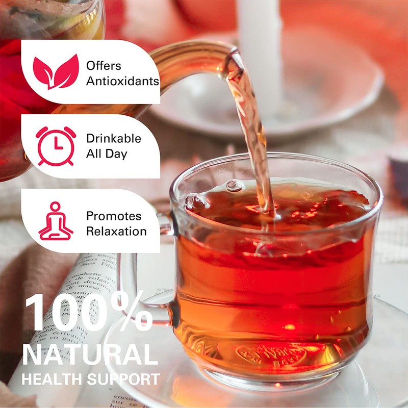 WT WEETEE Organic Decaf Black Tea Bags, Organic Black Tea