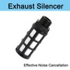 Black Plastic Exhaust Air Silencer 1/8" Air Line Pneumatic Mufflers