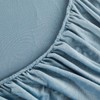 Winter Fitted Sheet, 140 x 200 cm, Light Blue, Plush,