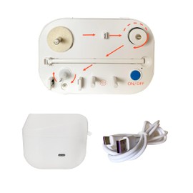 HimaPro Compact Electrical Bobbin Winder - Portable Automatic Bobbin Winder with USB-C Port and Cables - Compatible with All Major Bobbin Types Including Style A, M, L, Husqvarna, Class 15, 15J, 66