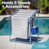 Coast Modern Pool Towel Rack – 5 Beach Towel PVC
