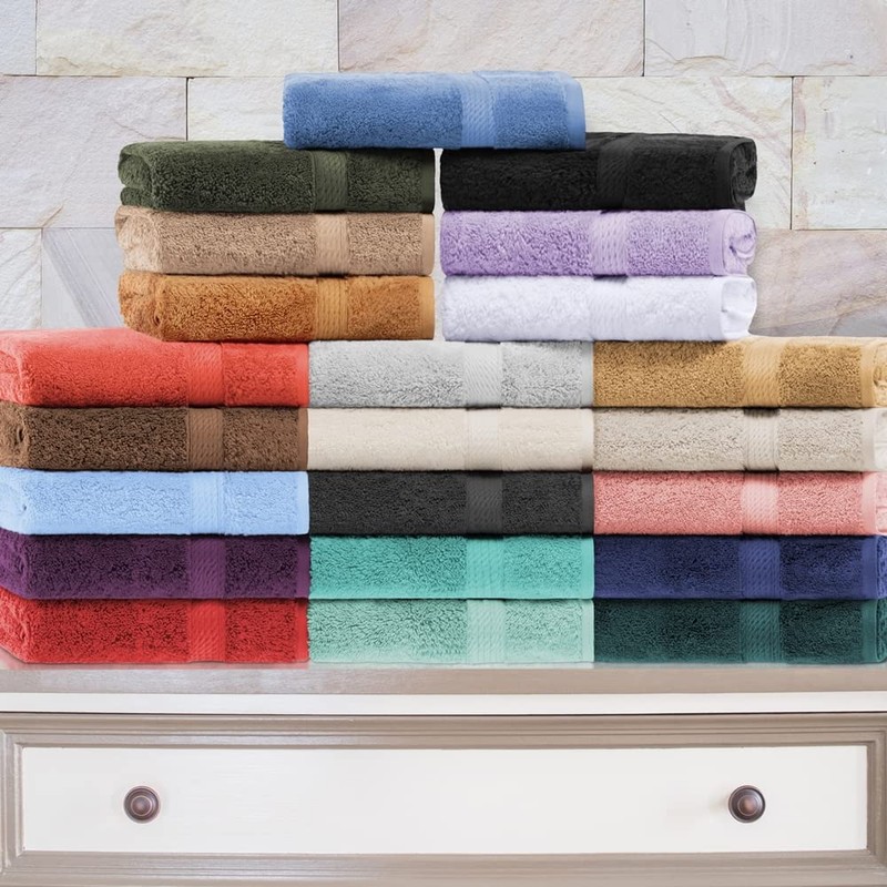 6-Piece Face Towel Set, Premium Long-Staple Cotton, 900 GSM, Navy