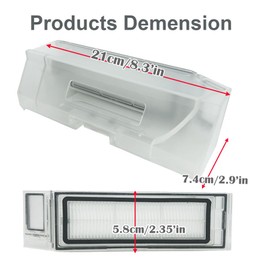Ytaland Replacement Dust Tank bin Box for Dreame L10S Ultra B116CN/B101CN Robot Vacuum Cleaner Parts (1 Dust Collection Box + 1 Filter)