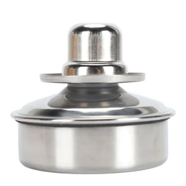 Alcohol Lamp Burner 304 Stainless Steel Explosion Proof Leakproof Metal Alcohol Burner for Laboratory Chemistry Heating Leather Tools 100ml Adjustable