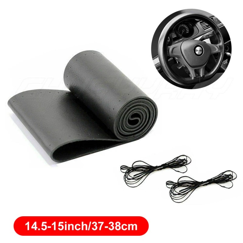 CHUSYYRAY Genuine Leather For MAZDA New Black 15" Diameter Car