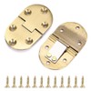 OwnMy 2 Pcs Solid Brass Hinges, Drop Front Desk Drawer