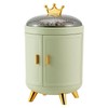 Rotating cosmetic organizer makeup storage vanity organizer / 회전식 화장품정리대 메이크업 수납 화장대 정리함