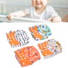 4 Packs Washable Baby Diapers Breathable Mesh Baby Cloth Nappy