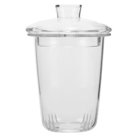 HOLIDYOYO Replacement Glass Tea Infuser with Lid, Universal Replacement Tea Strainer Filter Loose Tea Steeper Basket for Blooming Tea Brewer Teapot Mug Cup Accessories