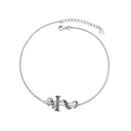 PELOVNY Christmas Gifts Music Note Bracelet Cross Piano Staff Treble Clef S925 Sterling Silver Musical Symbols Jewelry Gifts for Women Mother Lover Girlfriend Daughter Sister