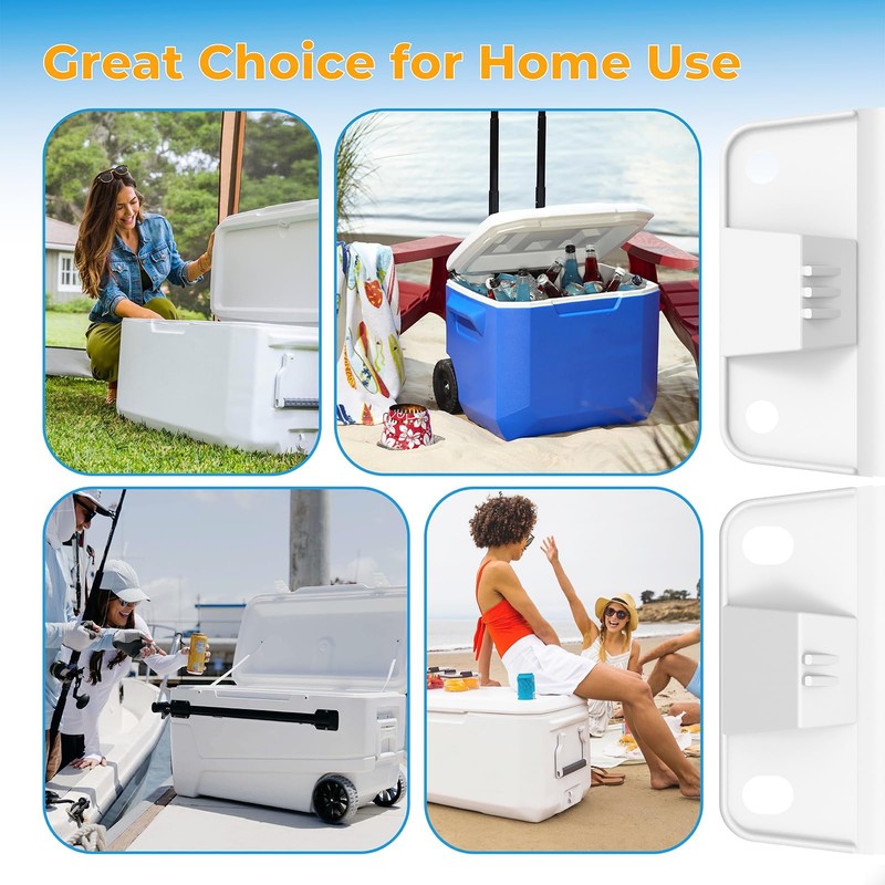 4 Pack Cooler Hinges Replacement for Coleman Camping Cooler Accessories,