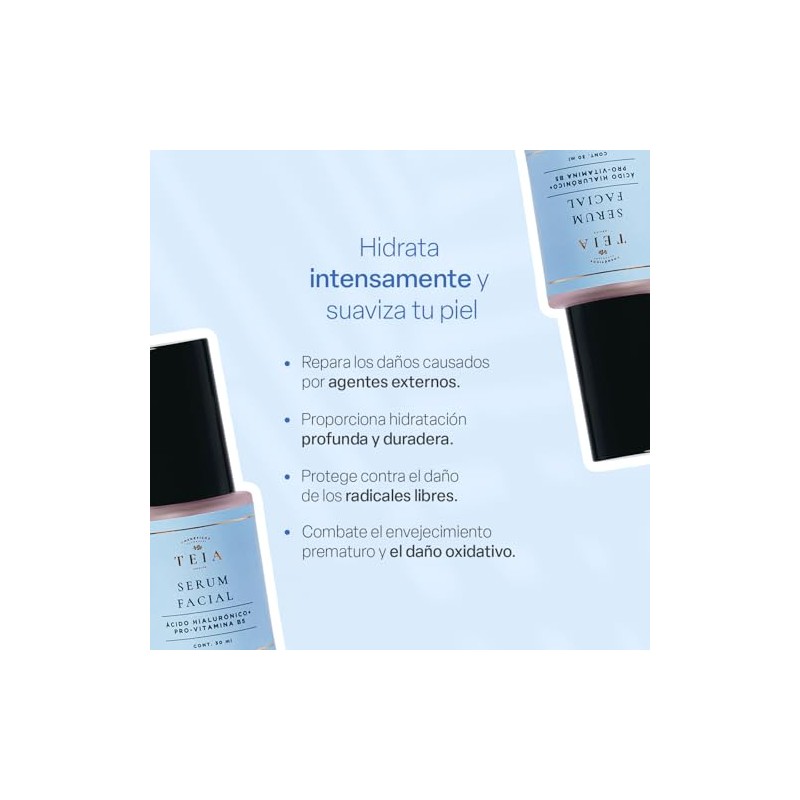 TEIA COSMETICOS Serum de Ácido Hialurónico Hidratante - 95.01% Ingredientes