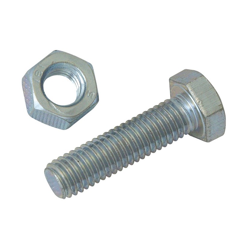 Fixman 662943 Hexagonal Screws and Nuts Assortment 75 Pieces, Grey,