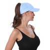 BUTITNOW New Upgraded Women Backless Baseball Cap High Ponytail Snapback