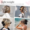 TELAIN Hair Clip Large With Bow, Satin Hair Clips Ladies
