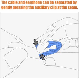 okcsc MMCX Cable Removal Tool IEM Headset Tool Helps Separate Connectors & Cables Assist Tool Headset Accessories A Pair of - Clear