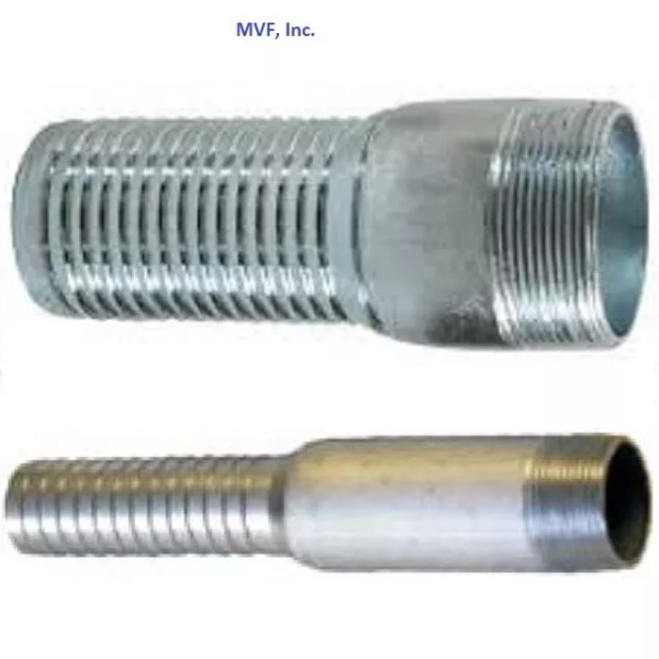 Unbranded Zinc Plated Hose Barb Long Shank KC Nipple 1-1/4