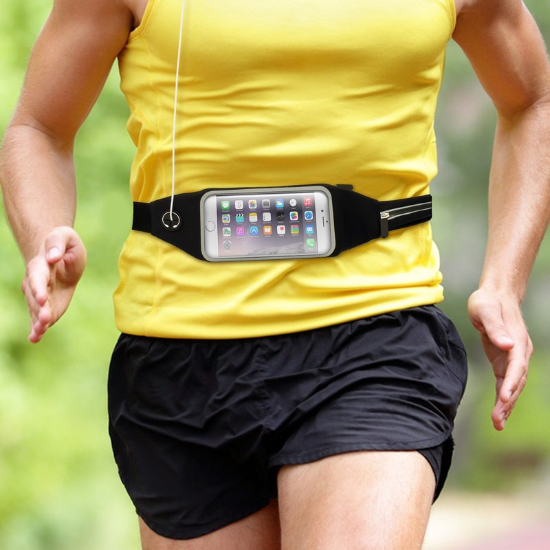 iGadgitz U5878 - Universal Running Belt Waist Pack Waistband for