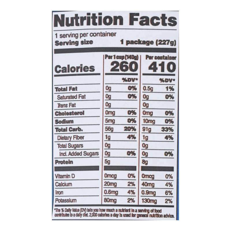 Lotus Foods - Rice White Jasmine Pouch 8 oz (Pack