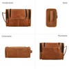 Gusti Chester Leather Toiletry Bag Wash Bag, brown, Wash bag