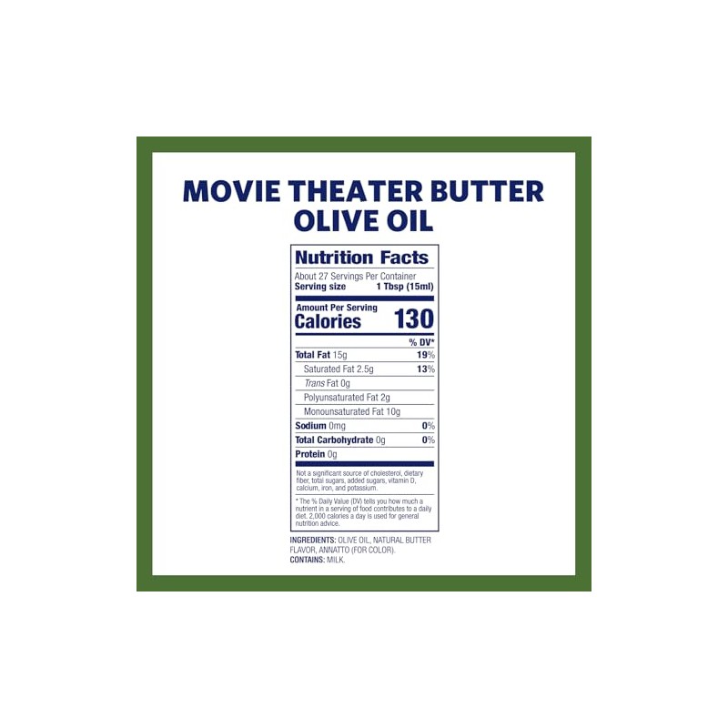 Kernel Season's Movie Theater Butter Olive Oil, Popcorn Oil, 13.75