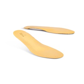 Foot Morning Anatomic - Orthopaedic Leather Shoe Insoles for Flat Foot, Metatarsal Pads and Longitudinal Arch Support with Latex Pad & Activated Carbon Layer (36 EUR Women)