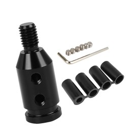 A ABSOPRO M10 X 1.5 Car Universal Black Gear Shift Knob Adapter for Non Threaded Shifter Item Replacement