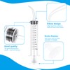 Dacitiery 10 Pcs 12ml Dental Irrigation Syringe with Curved Tip