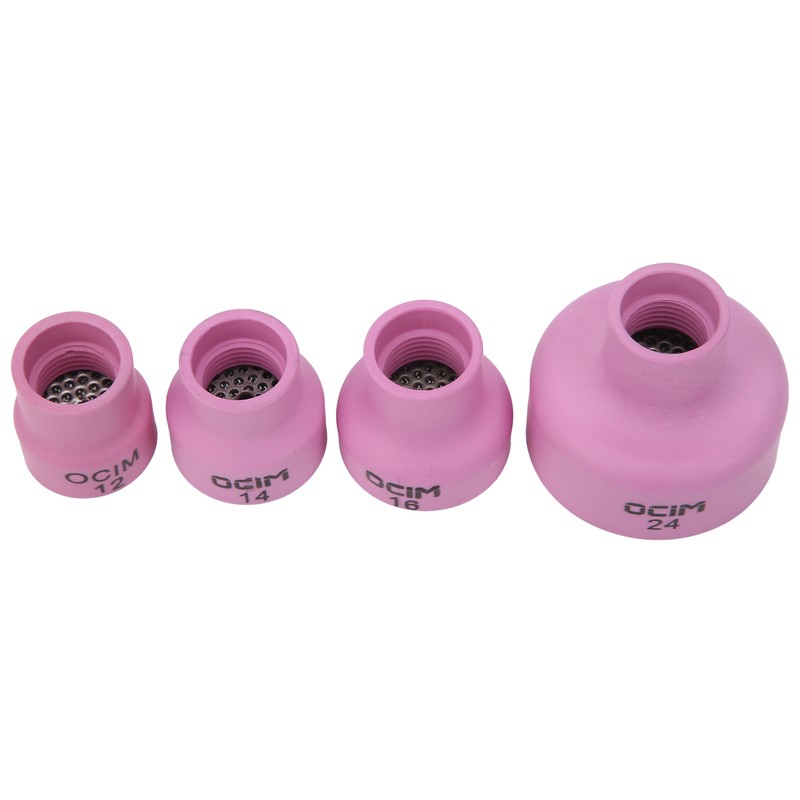 Ceramic Welding Cup Set Alumina Torch Gas Lens Kit Industrial