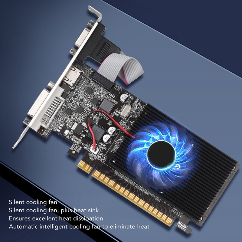 GT210 1G DDR3 Graphics Card with Cooling Fan 64 Bit
